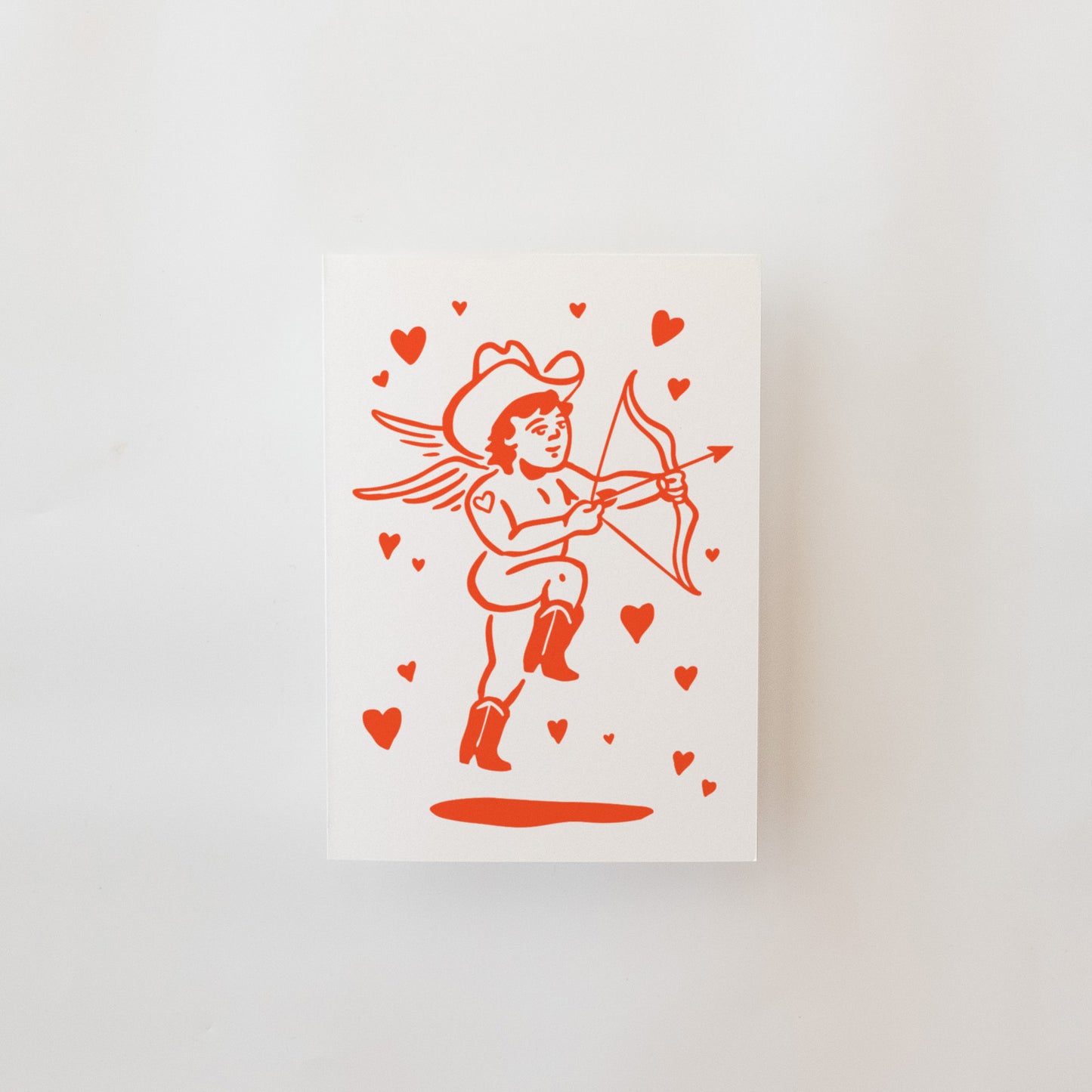 Cowboy Cupid - Blank Card