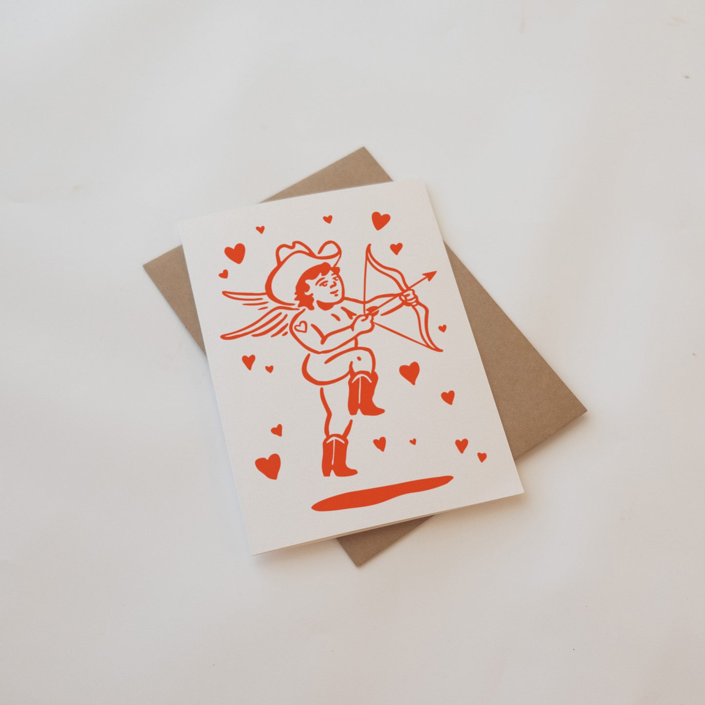 Cowboy Cupid - Blank Card