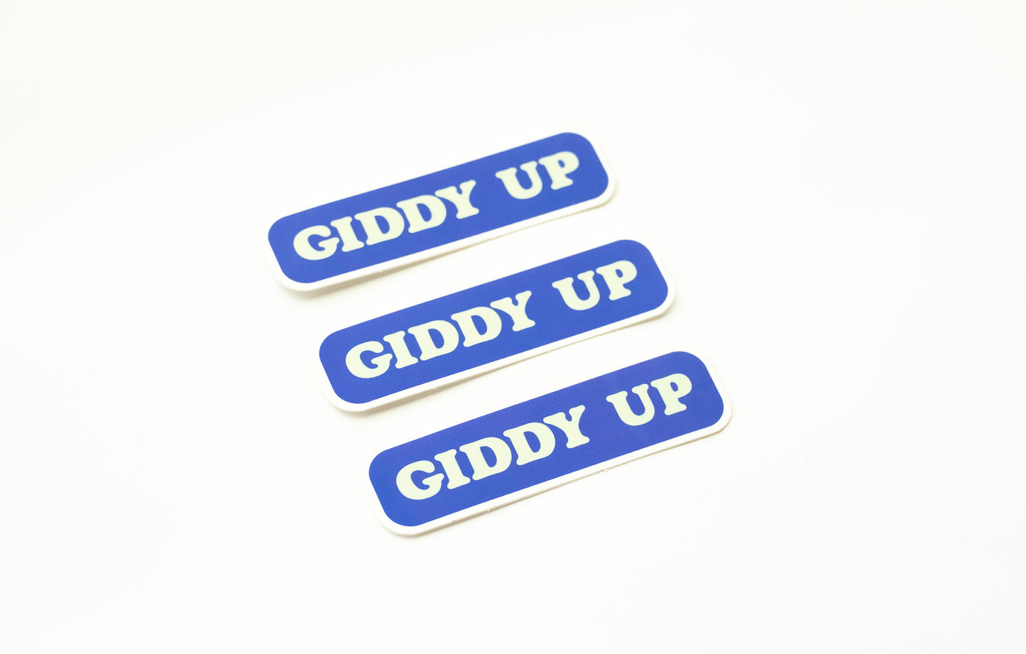 Giddy up vinyl sticker