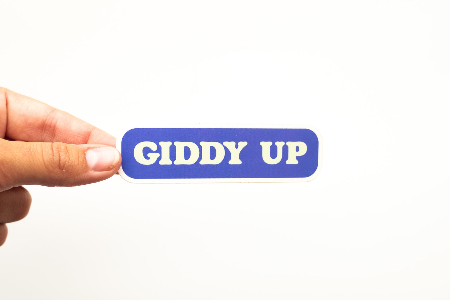 Giddy up vinyl sticker