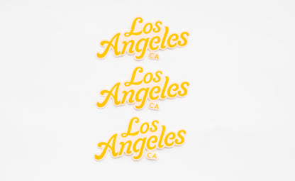 Los Angeles Lettering Vinyl Sticker - LA California