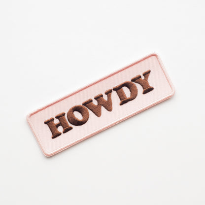 Howdy - Iron On Patch