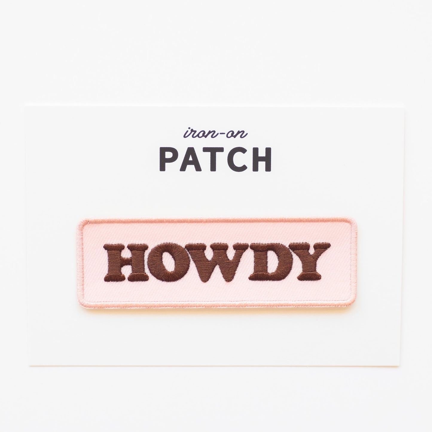 Howdy - Iron On Patch