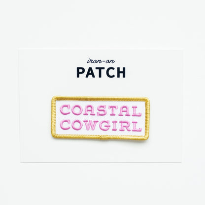 Coastal Cowgirl - Iron On Patch (Purple+Green)