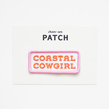 Coastal Cowgirl - Iron On Patch (Pink+Orange)