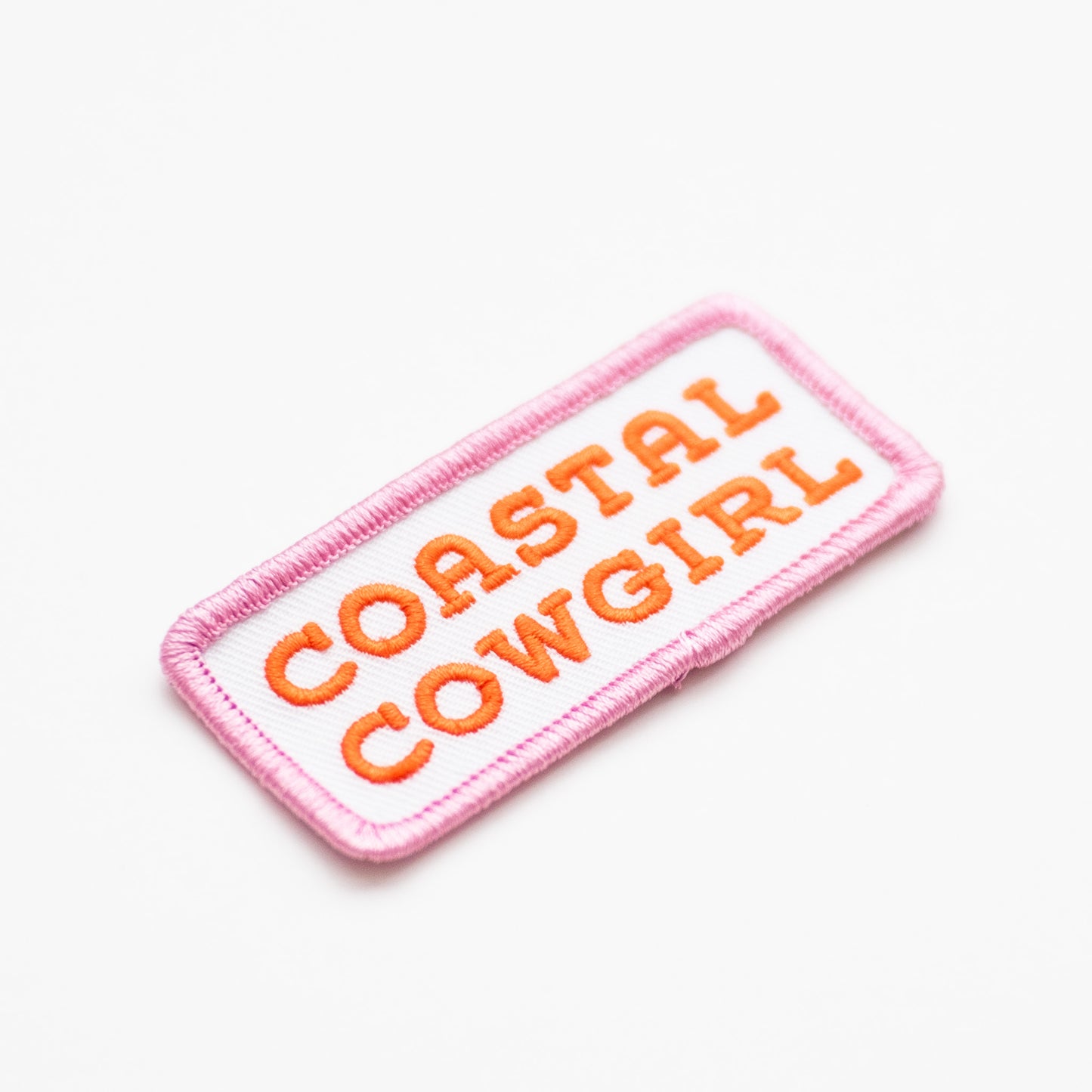 Coastal Cowgirl - Iron On Patch (Pink+Orange)