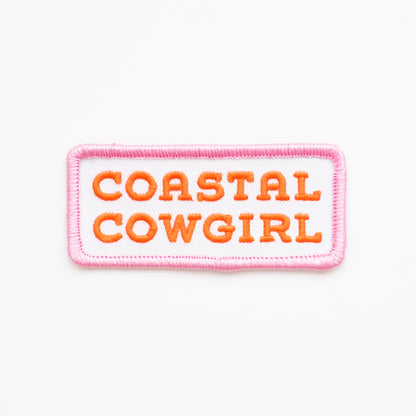 Coastal Cowgirl - Iron On Patch (Pink+Orange)