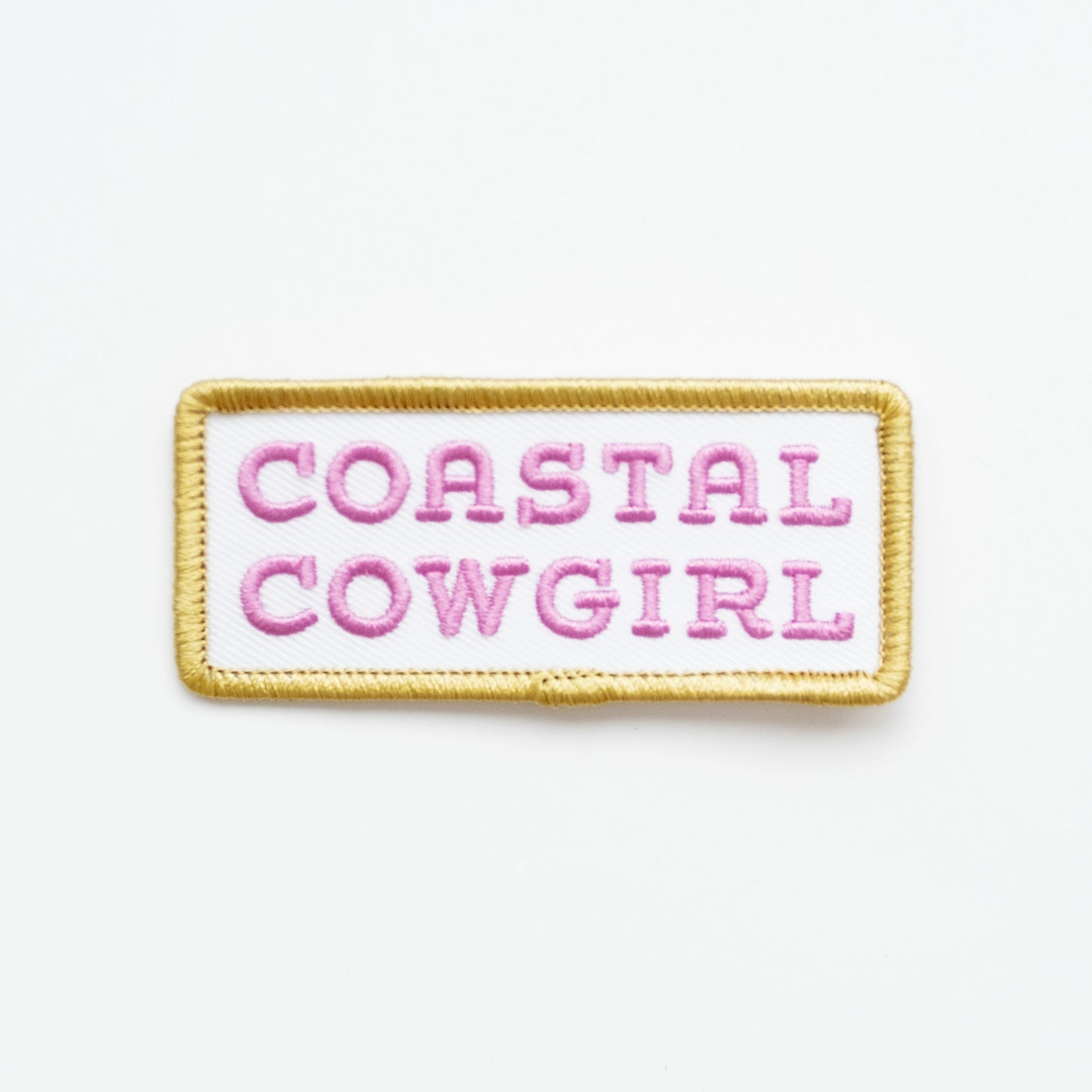 Coastal Cowgirl - Iron On Patch (Purple+Green)