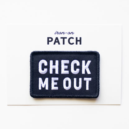 Check Me Out - Iron On Patch