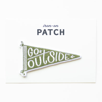 Go Outside Flag - Iron On Patch