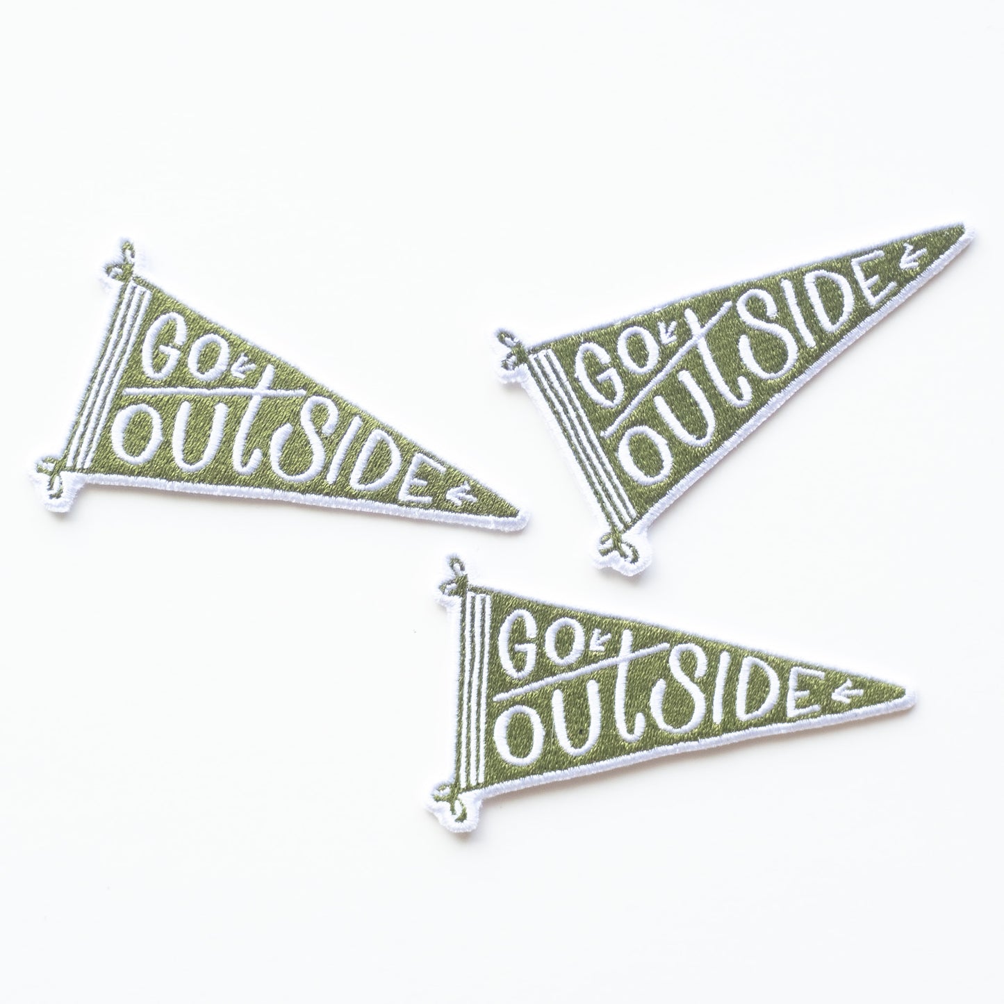 Go Outside Flag - Iron On Patch