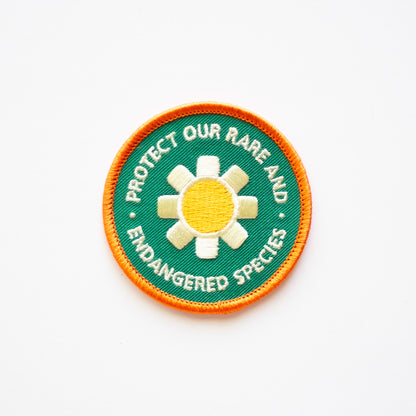 Protect Our Rare and Endangered Species - Iron On Patch