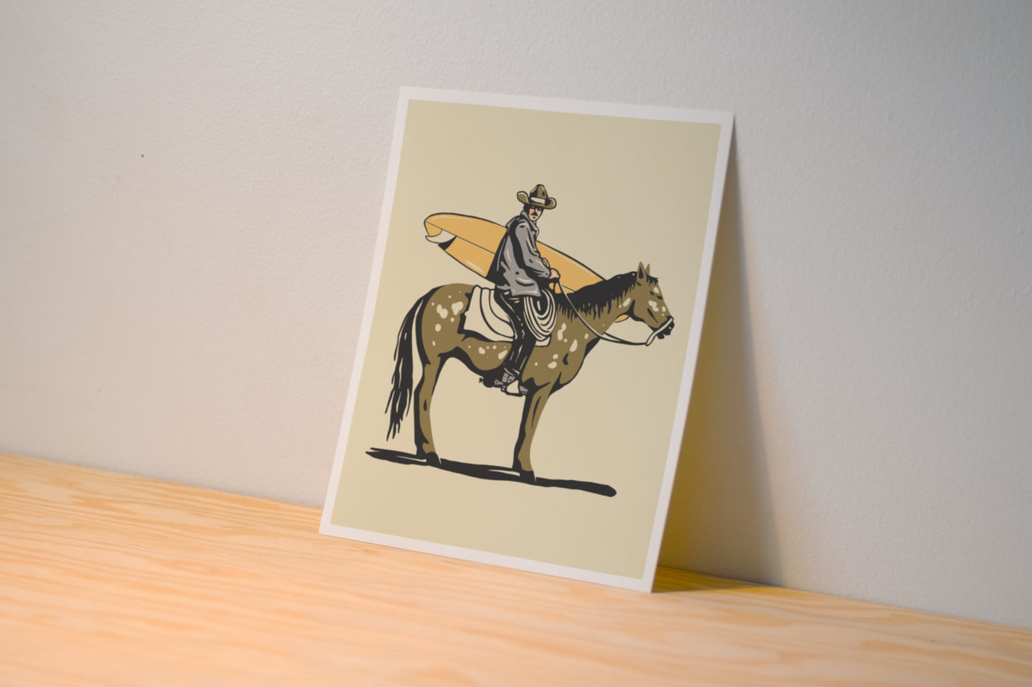 Surf Seeker Print - Surf Cowboy - Illustration