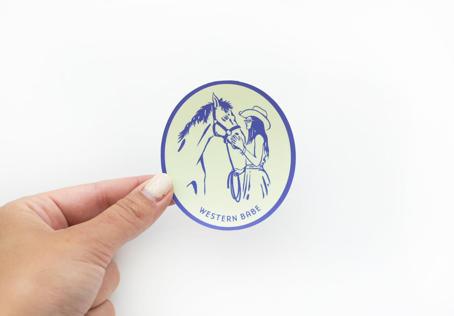 Western Babe vinyl sticker