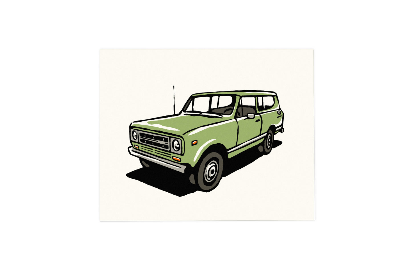 1970s Scout International Print - Vintage Car - Illustration