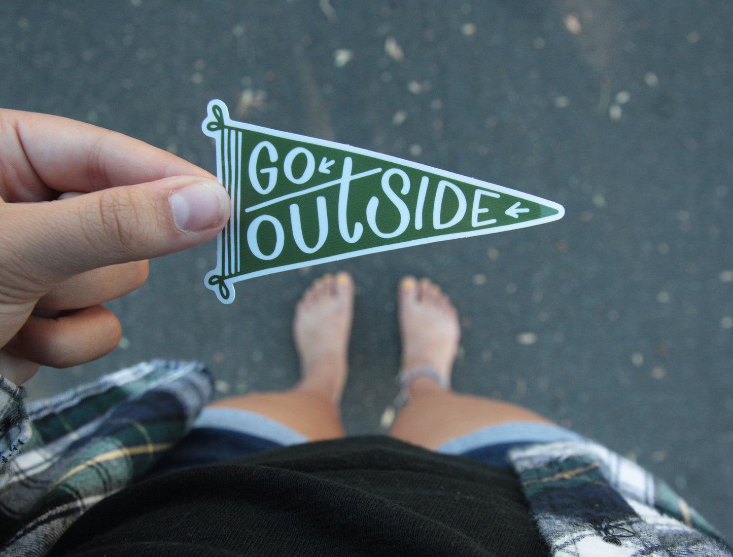 Go Outside Sticker